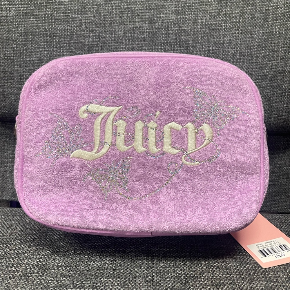 NWT Juicy Couture Lavender Cosmetic Bag